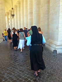 Nun in the Colonnade of St. Peter